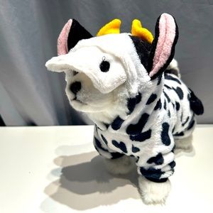 Dog Halloween cow costume